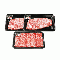 ★【肉の日対象商品】【5等級】鹿児島黒牛ステーキ・すきやきセット E-701