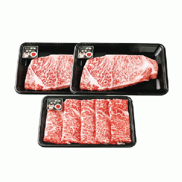【5等級】鹿児島黒牛ステーキ・すきやきセット E-701